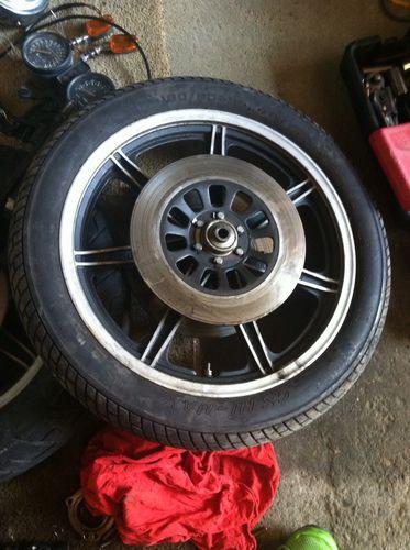 Yamaha xs1100 xs1100 midnight special complete front tire / wheel ,axle ,rotors