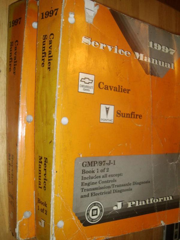 1997 chevrolet cavalier pontiac sunfire shop manual set