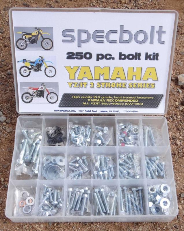 250pc yamaha yz it  bolt kit 125 175 200 250 360 400 425 465 490 mx dt gt 80 50