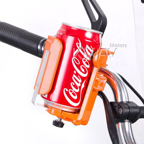 Magazi orange bottle can holder for motorcycle atv scooter 7/8&#034; handlebar