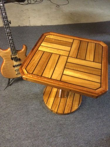 Teak boat table