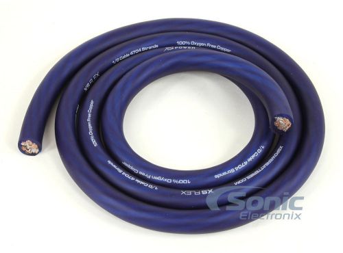 Xs power xsflex0bl-5 5ft blue xs flex 0 awg 100% ofc power/ground cable wire