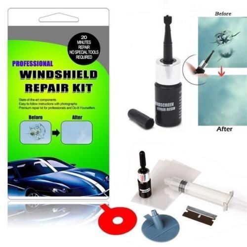 Car windshield windscreen chip crack diy repair kit