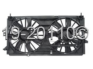 Brand new radiator or condenser cooling fan assembly fits chevy impala