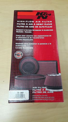 K&amp;n 33-2857 air filter rectangle cotton gauze red porsche vw cayenne touareg