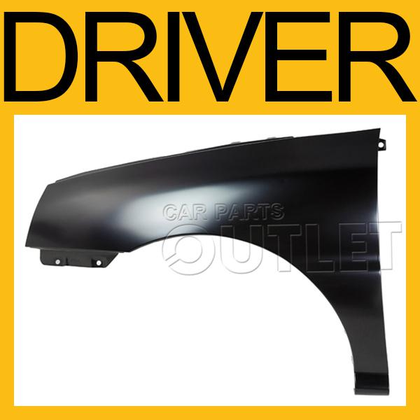 Driver front fender primered black steel replacement for 2003-2003 kia rio left