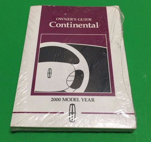 2000 lincoln continental auto owner&#039;s guide car manual brand new sealed