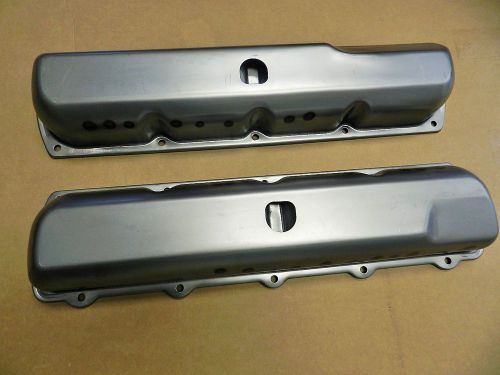 Big block notched steel valve covers 455 oldsmobile 442 w30 cutlass 1967-1972