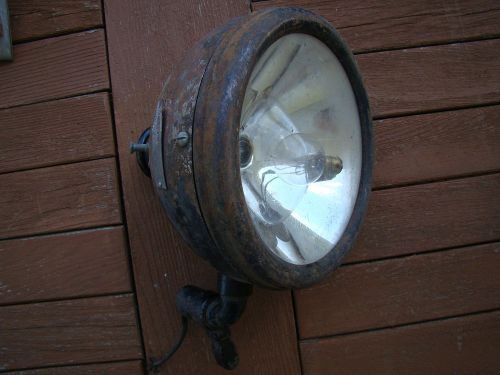 Vintage search or spot lamp light with bracket 1920&#039;s 1930&#039;s rat hot rod 7&#034;