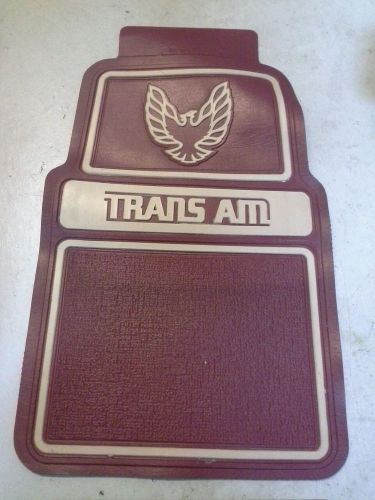 Vintage style red pontiac trans am floor mats 1 front &amp; 1 back only