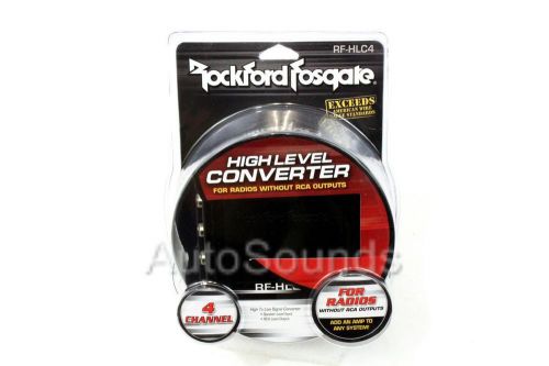 Rockford fosgate rf-hlc4 4-channel high to low level hi lo signal converter