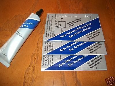 Hirschmann automatic electric power am fm antenna wipe &amp; grease cleaner kit