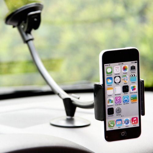 Windshield suction cup phone mount for apple iphone 4s 5 5c 5s gooseneck  yx