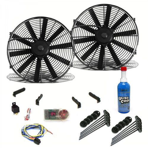 Zirgo super cool pack with two 2803 fcfm 16&#034; fans, fixed temp switch, harness