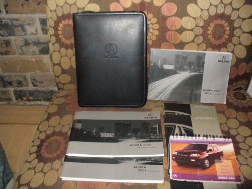 2002 02 acura mdx owners manual with case 160