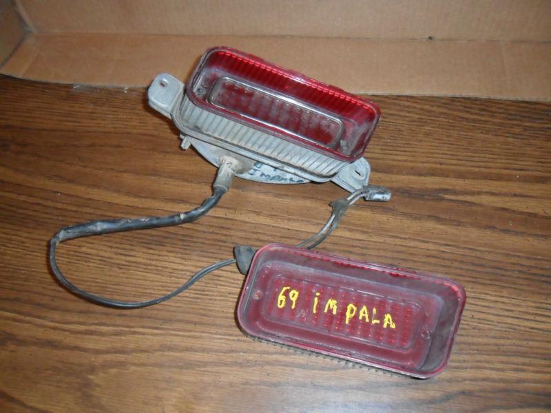 1969 chevrolet impala rh right side tail light with wiring plus additional lens