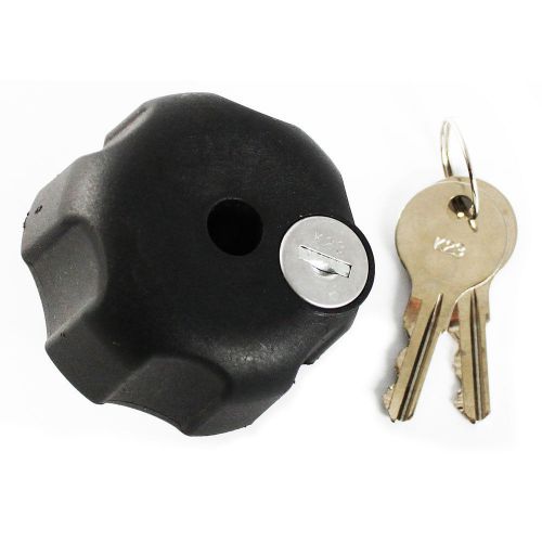 Ram mount knob w/keyed lock &amp; 1/4&#034; - 20 brass hole