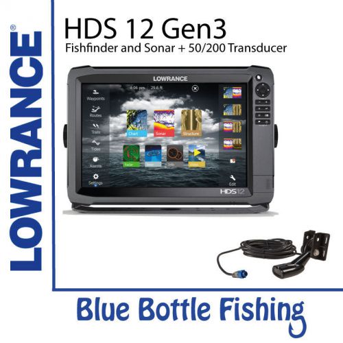 Lowrance hds 12 gen 3 touch + 50/200 transducer