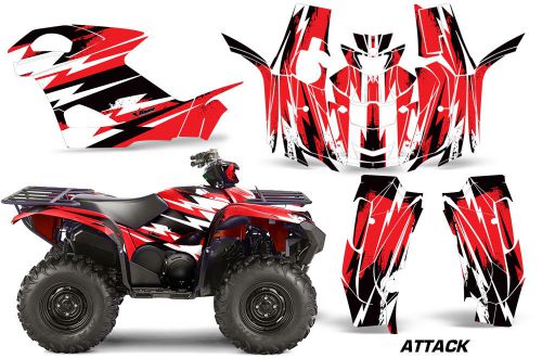 Amr racing yamaha grizzly eps/eps graphic kit wrap quad decals atv 2015+ attk r