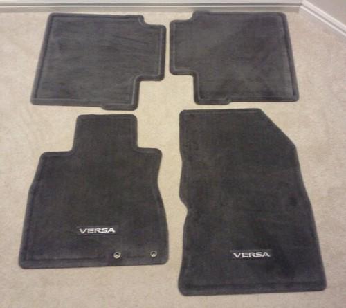 2014 nissan versa note original charcoal carpeted floor mats 