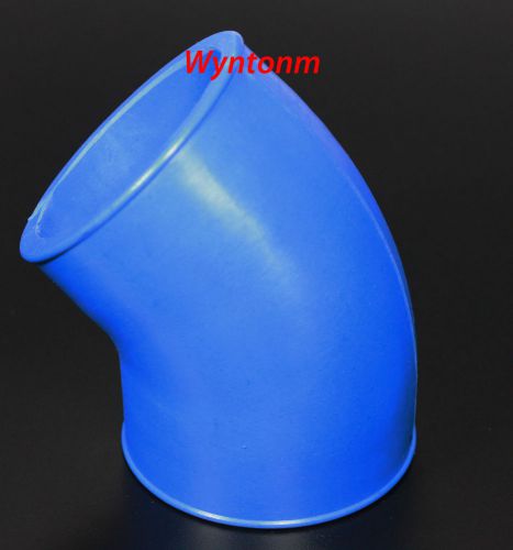 3&#034; 45 degree silicone elbow hose coupler turbo intercooler bov pipe blue