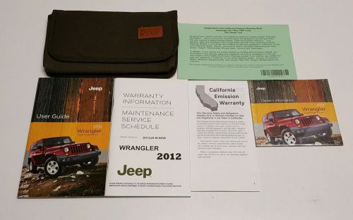 2012 jeep wrangler owners manual user guide rubicon sahara unlimited 4x4 v6 3.6l