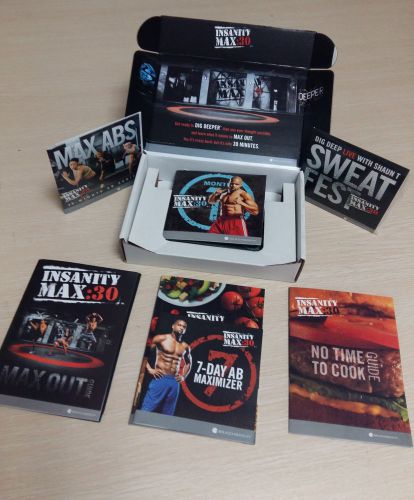 New max:30 lnsanity shaun t&#039;s w0rk0ut deluxe box set 13dvds quick effect