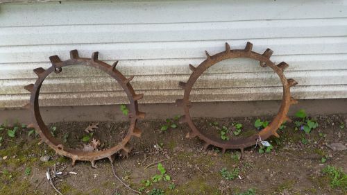 Model t ford 21&#034; iron conversion wheels pair