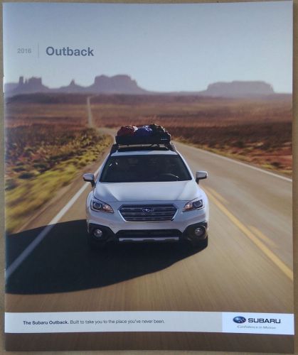 2016 16 subaru outback sales brochure book - brand new  rare one sweet