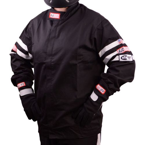R.j.s. safety equipment 200010109 black racer 1 classic racing jacket