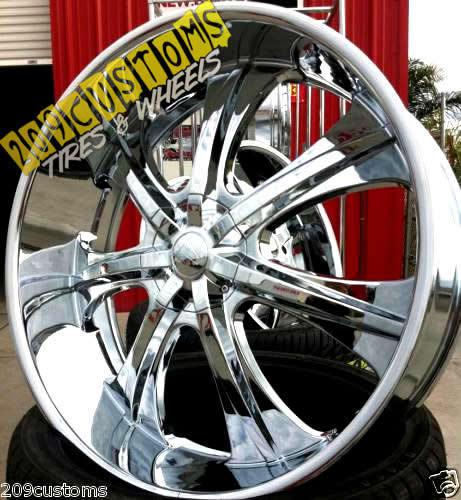 24" inch wheels rims tires 6x139.7 vw725 tahoe 2001 2002 2003 2004 2005 2006