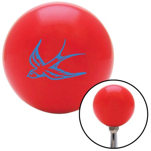 Blue swallow red shift knob with m16 x 1.5 insertstandard pull shift stick top