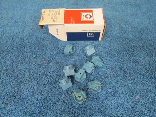 1966-70 oldsmobile  gm  instrument panel sockets   box of ( 9 )  nos delco  915