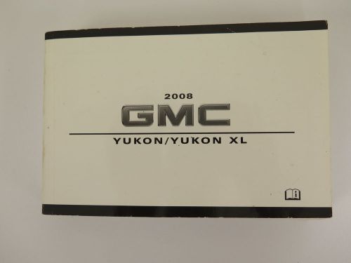 2008 gmc yukon/yukon xl owners manual guide book