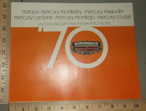 1970 mercury brochure original marquis marauder montego cyclone cougar