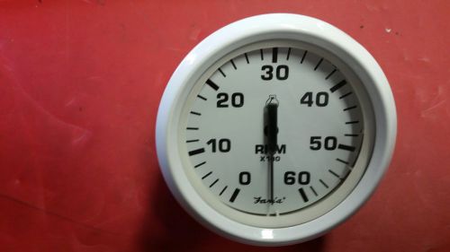 New faria tachometer white on white with black numbers 0-6k