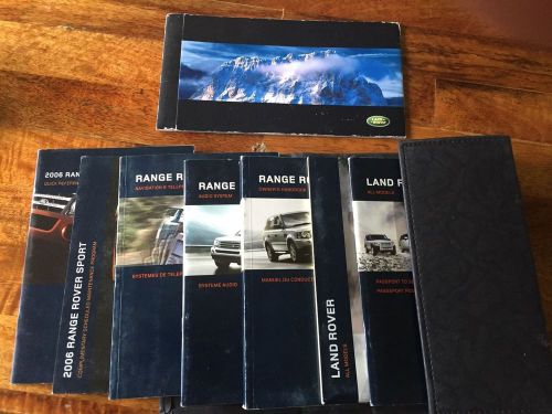 Range rover owners manuals - complete set (2006, etc.)
