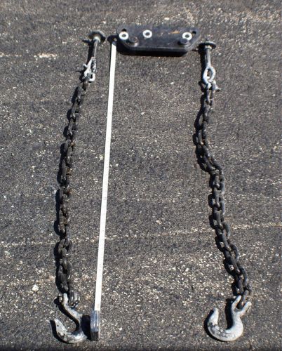 36&#034; trailer safety chains assembly set with forged hook