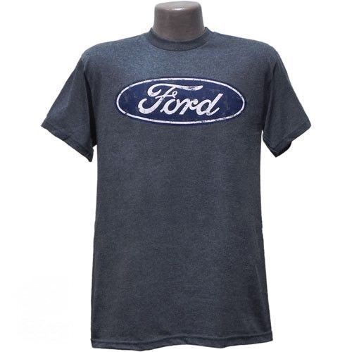 Ford oval distressed logo t-shirt tee blue in x-large xl