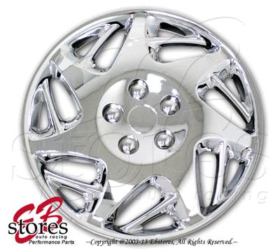 Hubcaps style#007b 15" inches 4pc set of 15 inch chrome wheel skin cover hub cap