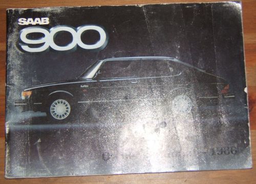 Saab 900 1986 owners manual