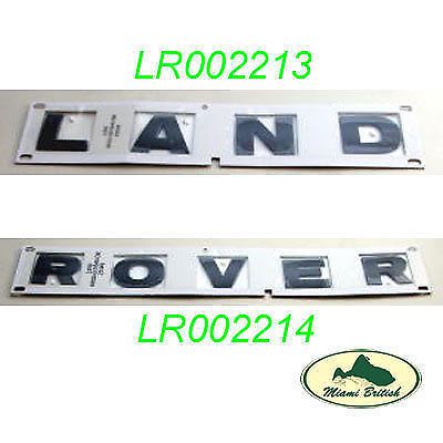 Front name plate hood decal sticker lr2 &#034;land rover&#034;