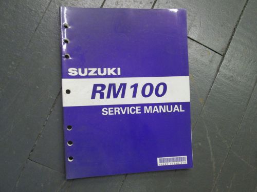Suzuki rm100 rm 100 repair service manual  original  oem
