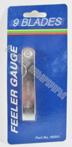 9 blade feeler gage gauge dual read decimal &amp; metric lightweight easier handling