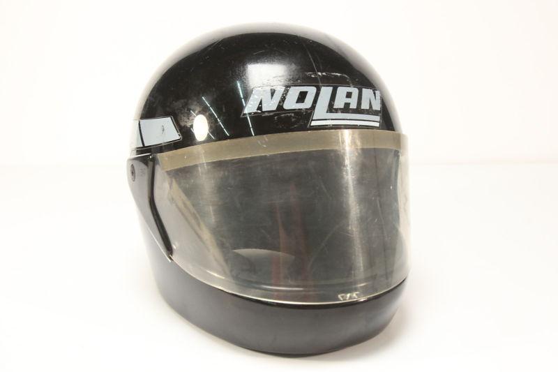 Vintage nolan e n24 black motorcycle helmet