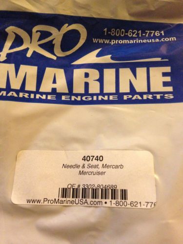 Pro marine needle &amp; seat mercarb mercruiser 40740