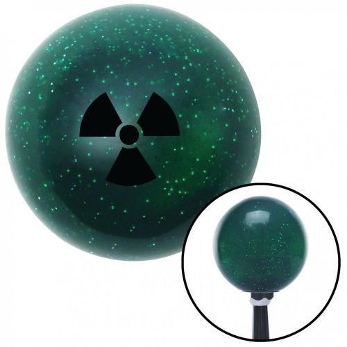 Black radioactive green metal flake shift knob with 16mm x 1.5 insertpremium