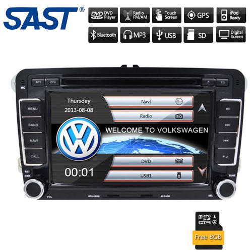 Car gps 7&#034; ui stereo dvd player radio touch screen for vw volkswagen seat skoda