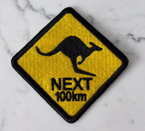 Kangaroo next 100km iron on patch aufnäher parche brodé patche toppa off road