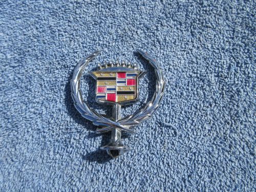 1977 cadillac brougham fleetwood oem hood ornament emblem deville chrome sedan